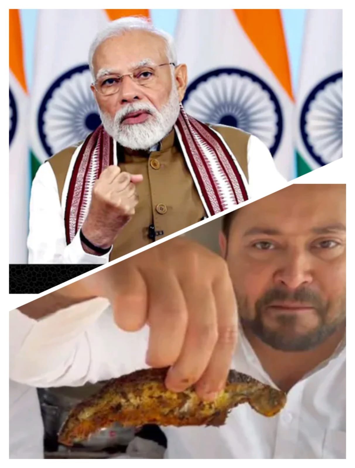 सावन-नवरात्र में मटन का वीडियो डालकर चिढ़ाते हैं ..बोले-PM ..राहुल ने लालू से सीखा था मटन बनाना, तेजस्वी ने मछली खाते शेयर किया था वीडियो